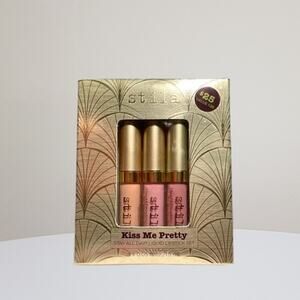 Stila Kiss Me Pretty Liquid Lipstick Set of 3 Shades (PATINA, BACI & CARAMELLO)